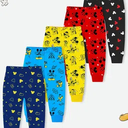 YK Disney Boys Pack Of 5 Cotton Cartoon Characters Printed Joggers-picture-7