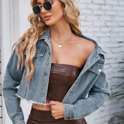 StyleCast Women Lightweight Crop Denim Jacket-picture-32