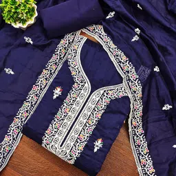 SHADOW & SAINING Embroidered Unstitched Dress Material-image-32