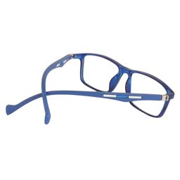 Optify Rectangle UV Protection Light Blocking Zero Power Glasses - Blue image 4