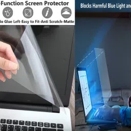 ANJO 7 in 1 Combo 14 Inch Laptop Screen Guard, Key-Guard, Lamination, Sleeve & OTG Combo Set image 4