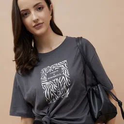 Fame Forever by Lifestyle Women Printed Extended Sleeves T-shirt-picture-47
