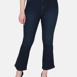 Albion By CnM Women Bootcut Low Distress Stretchable Jeans-image-86
