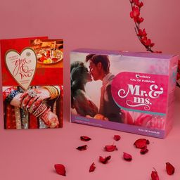 Archies Karwa Chauth Special Together Always Card with Perfume Gift Set-37