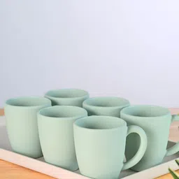 eha Green 6 Pieces Microwave Safe Coffee Mug 300ML-image-13