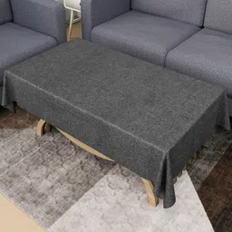 Aura Grey Anti-Skid 4-Seater Rectangle 1.48 m x 0.98 m Jute Table Cover-image-60