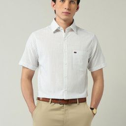 AD By Arvind Men Slim Fit Striped Casual Shirt-picture-7