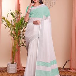 DIVASTRI Linen Blend Designer Saree-image-65