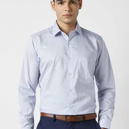 Van Heusen Micro Ditsy Printed Pure Cotton Formal Shirt-image-58