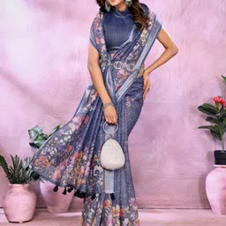 MORDEN MUSE Floral Printed Saree-picture-37