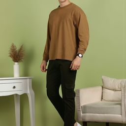 FUBAR Men Slim Fit Cotton Cargos Trousers-picture-22