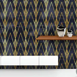 ArtzFolio Printed UV-Resistant Anti-Bacterial Geometric Pattern Peel & Stick Wallpaper-image-69
