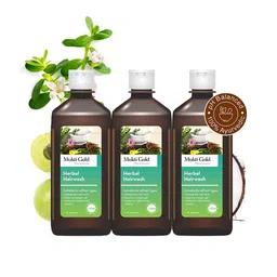 Mukti Gold Set Of 3 Herbal Shampoo For Hair Growth - 400 ml Each-3