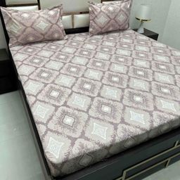 Pure Decor Royal Passion Purple Printed Pure Cotton 260TC Queen Bedsheet Set 2.54 x 2.26 m-image-104