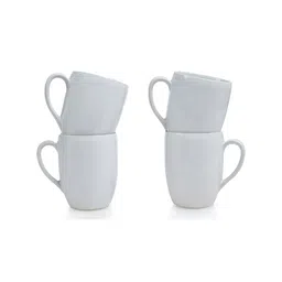 Mesa White 6 Pieces Stoneware Glossy Mugs 230 ml Each-image-0