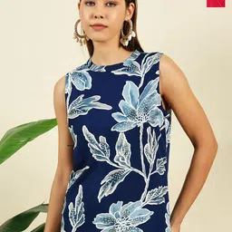 THE FAB FACTORY Women Floral Printed Top With Kurti-picture-8