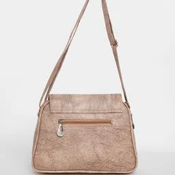 Springberry Textured Structured Sling Bag With Cut Work image 4