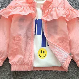 INCLUD Girls Floral Open Front Jacket-image-91