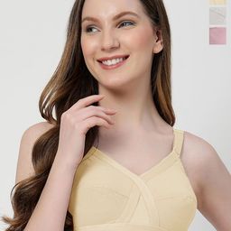 LILY Pack Of 3 Full Coverage Non Padded Bra-image-5