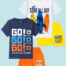 YK Boys Printed T-shirt with Shorts-image-31