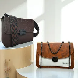 CLARIS JAMES Women Solid Crossbody Sling Bag-36