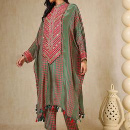 Soch Printed Co-Ord Set With Thread Work image 2