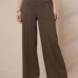 SASSAFRAS worklyf Women Relaxed Straight Leg Trousers-image-71