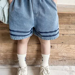 LULU & SKY Unisex Kids Loose Fit Denim Shorts-picture-7