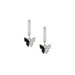 Maasha Set Of 3 Cubic Zirconia Stone Studded Hoop & Stud Earrings image 3