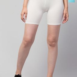 Attire Zone Women Pack of 2 Skinny Fit Low-Rise Cycling Sports Shorts-image-79