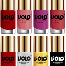 VOLO Set Of 8 Extra Shine Nail Polish- 9.9ml Each- Combo-No-23 image 1