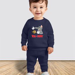 MITANSH Kids Printed Round Neck Sweatshirt With Jogger-image-120