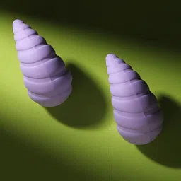 SOHI The Medium Shell Teardrop Shaped Studs image 2