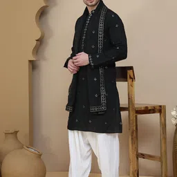 JompersEmbroidered Kurta Salwar with Dupatta Set-image-51