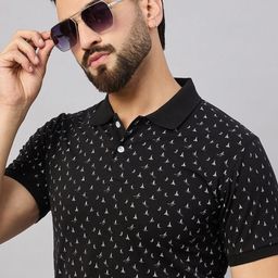 RISS Men Conversational Printed Polo Collar T-shirt-image-69