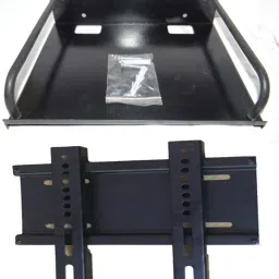 Combo of Settop Box Stand Shelf Rack and Wall Bracket Mount for upto 32 inch LED/LCD TV Steel Wall Shelf (Number of Shelves - 2, Multicolor) Steel Wall Shelf-image-11
