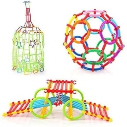 suryaanshi Puzzle Ring Stick and Sharp Assemble Colorful Blocks Toy image 2