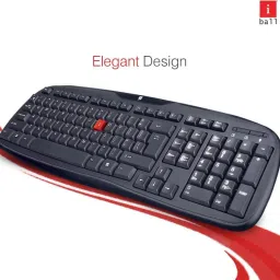 iball Winner USB V2.0 Keyboard Wired USB Standard Desktop Keyboard Compatible with Desktop, Laptop, Mac stand support,Winner USB V2.0 Keyboard image 2