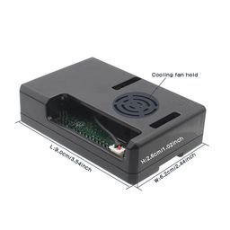 New High Quality Black ABS Case for Raspberry Pi 3/3+ with Cooling FAN Vent image 3