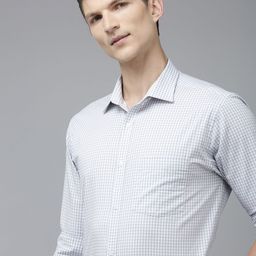 Park Avenue Slim Fit Micro Checked Pure Cotton Formal Shirt-image-99