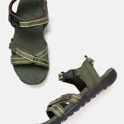 Woodland Men Nubuck Leather Comfort Sandals-picture-11