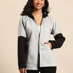 Qurvii Colourblocked Tailored Jacket-image-5