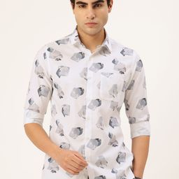 Integriti Slim Fit Abstract Printed Casual Shirt-image-46