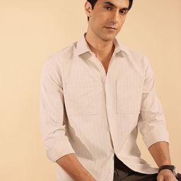 French Connection Slim Fit Striped Casual Shirt-image-92