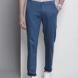 The Indian Garage Co Men Slim Fit Chinos Trousers-picture-24
