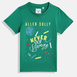 Allen Solly Junior Boys Printed Pure Cotton T-shirt-21