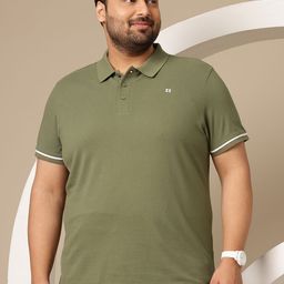 Sztori Men Plus Size Polo Collar Pure Cotton T-shirt-image-101