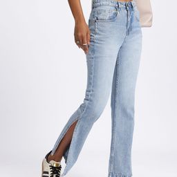 glitchez Women Everyday Slit Hem Straight Fit Jeans-image-39