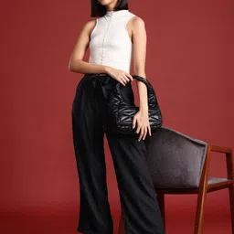 all about you Women Belted Pleated Trousers-image-51