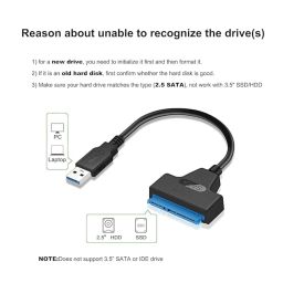 Supports up to 6 GB/S - 45cm HDD/SSD With Plug & Play Durable Material Super Fast Transfer - RS3772Supports up to 6 GB/S - 45cm HDD/SSD With Plug & Play Durable Material Super Fast Transfer - RS3772 image 3